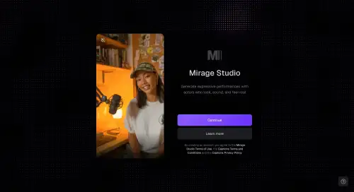 Mirage Studio：基于自研全模态基础模型的AI视频生成工具.webp