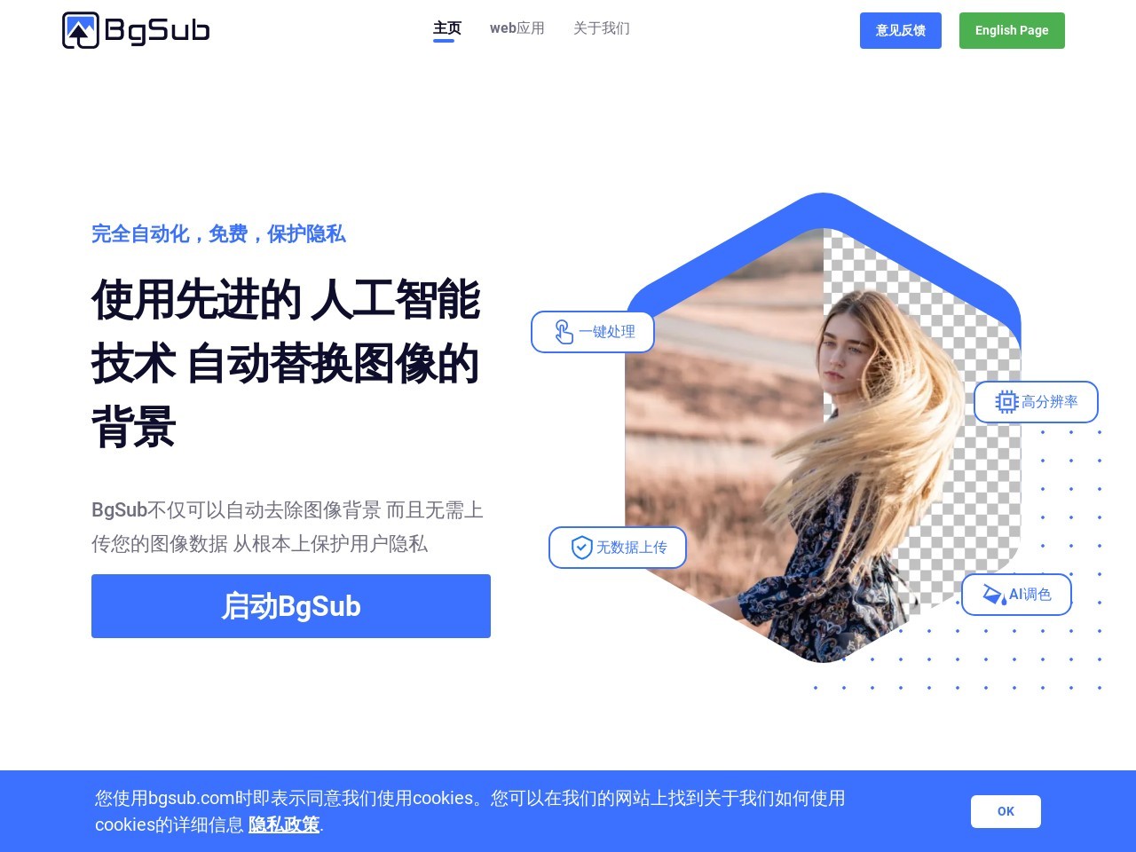 BgSub在线抠图