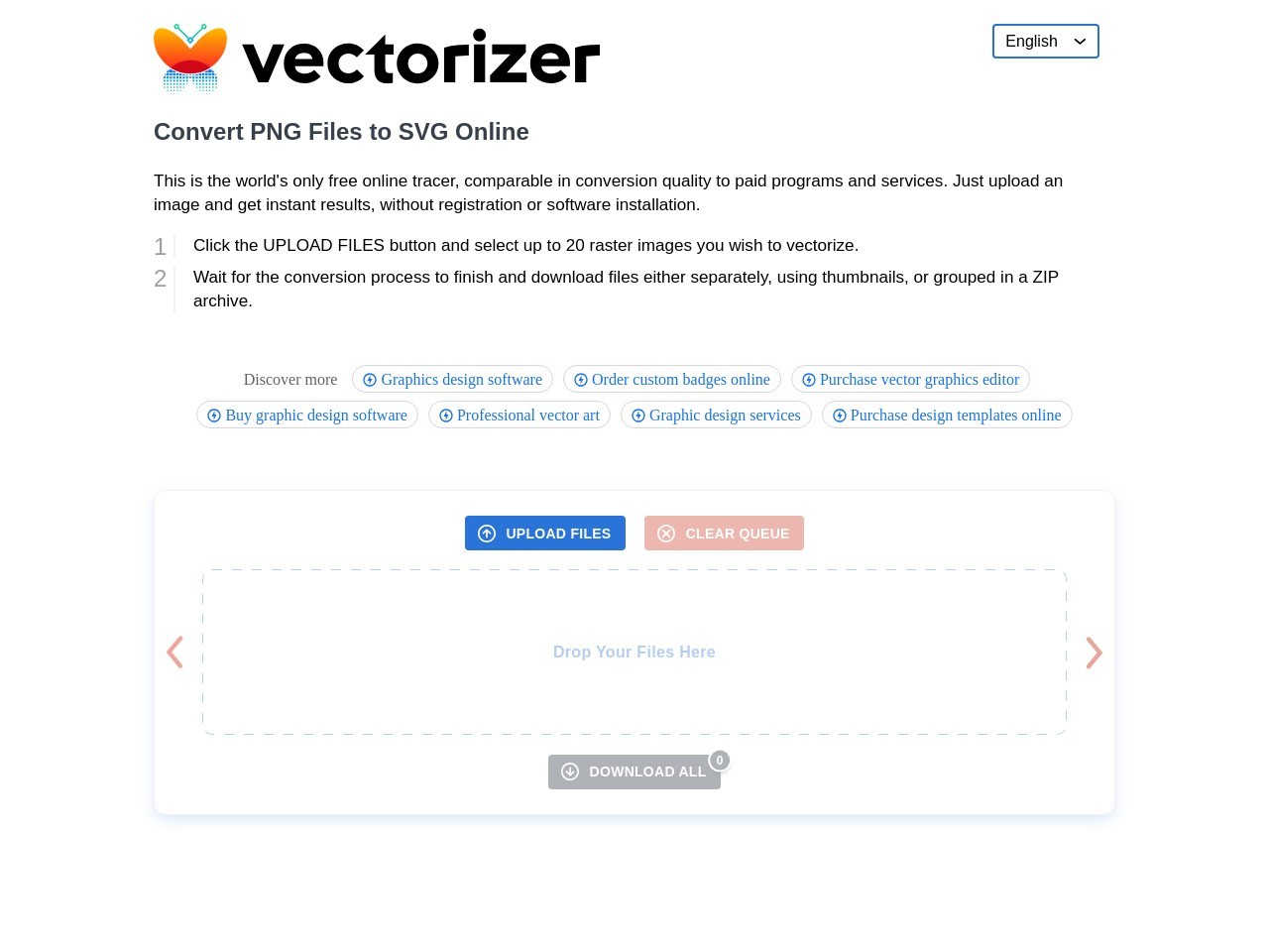 vectorizer图片矢量化在线工具