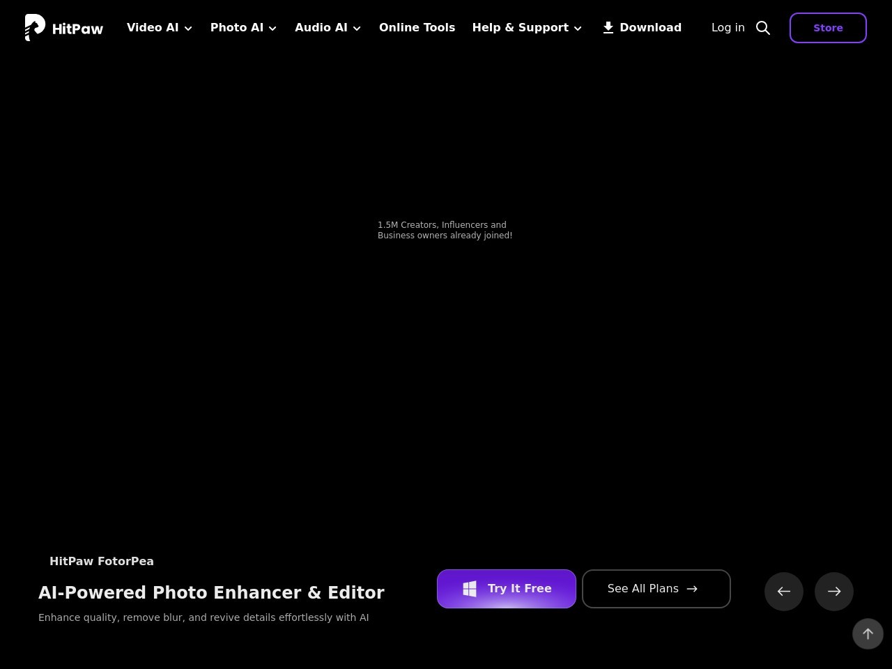 点击放大图片 HitPaw Video Enhancer