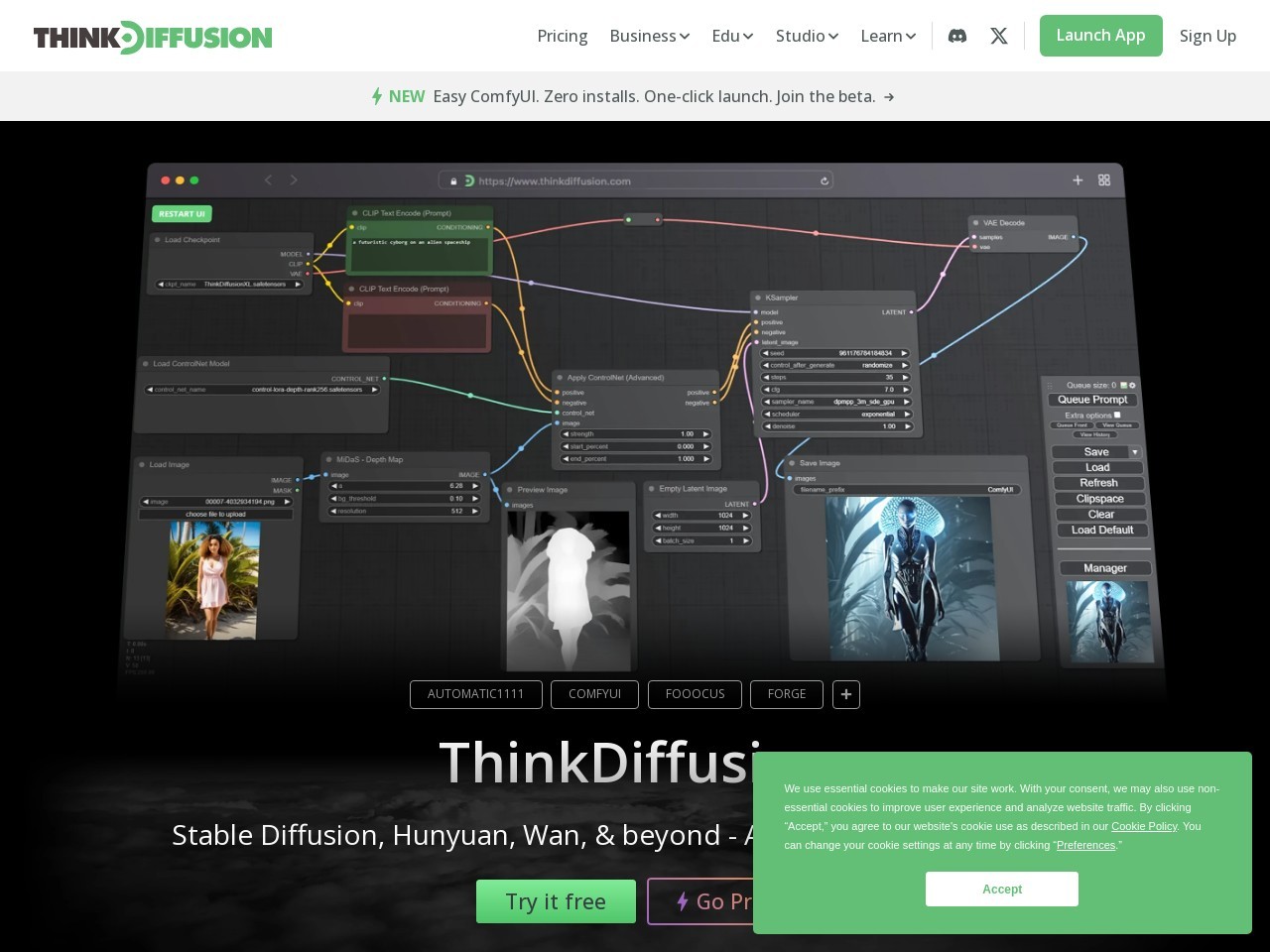 点击放大图片 ThinkDiffusion