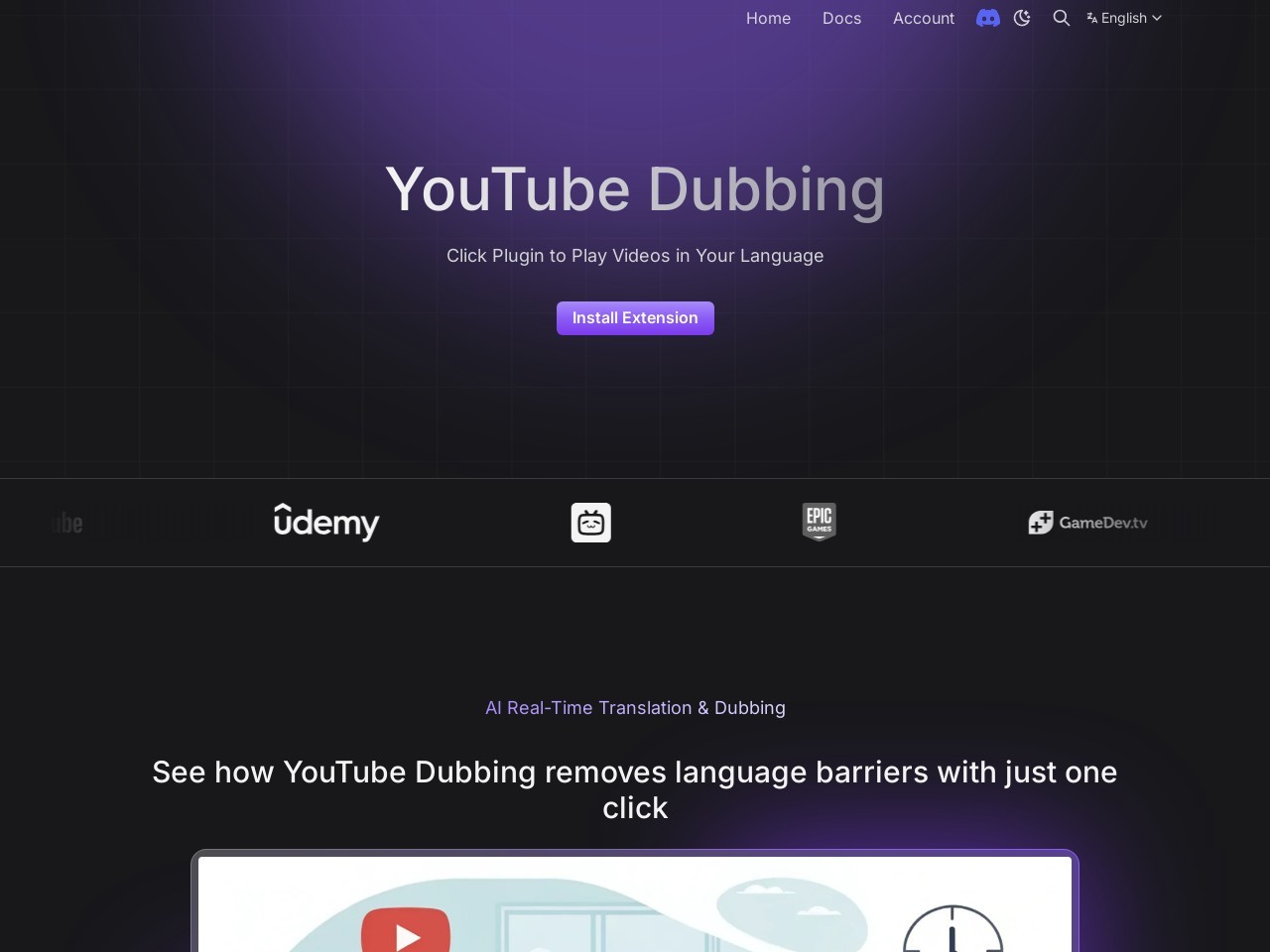 YouTube Dubbing